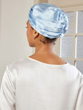 SilkSilky AU Pure Silk Sleep Cap LightBlue 004