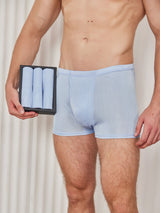 [Light Blue] SilkSilky-AU 100% Silk Jersey Men's Underwear 001