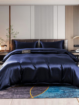 [Dark Blue] SilkSilky-AU 22Momme Bedding Set 001