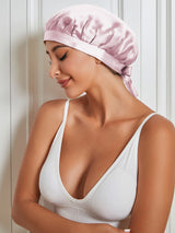 [Light Pink] SilkSilky-AU Sleep Cap 001