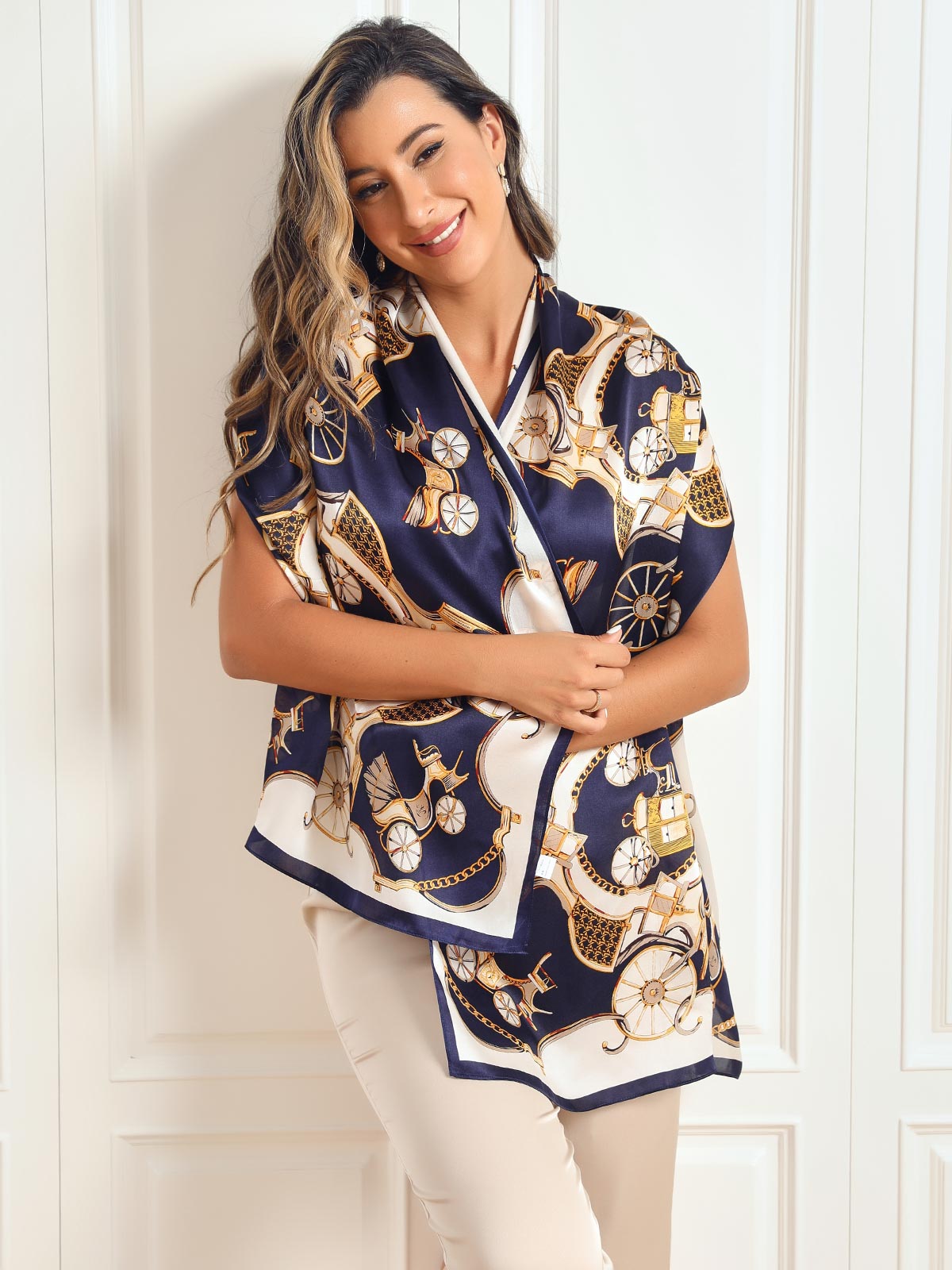 [P026] SilkSilky-AU Pure Silk Scarf 003,