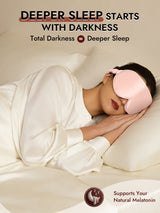 [Pink] SilkSilky-AU 22Momme Sleep Mask 005