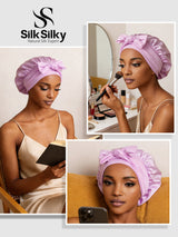[Lavender] SilkSilky-AU Sleep Cap 005
