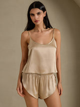 [Champagne Gold] SilkSilky-AU Spaghetti Strap Camisole Set 007
