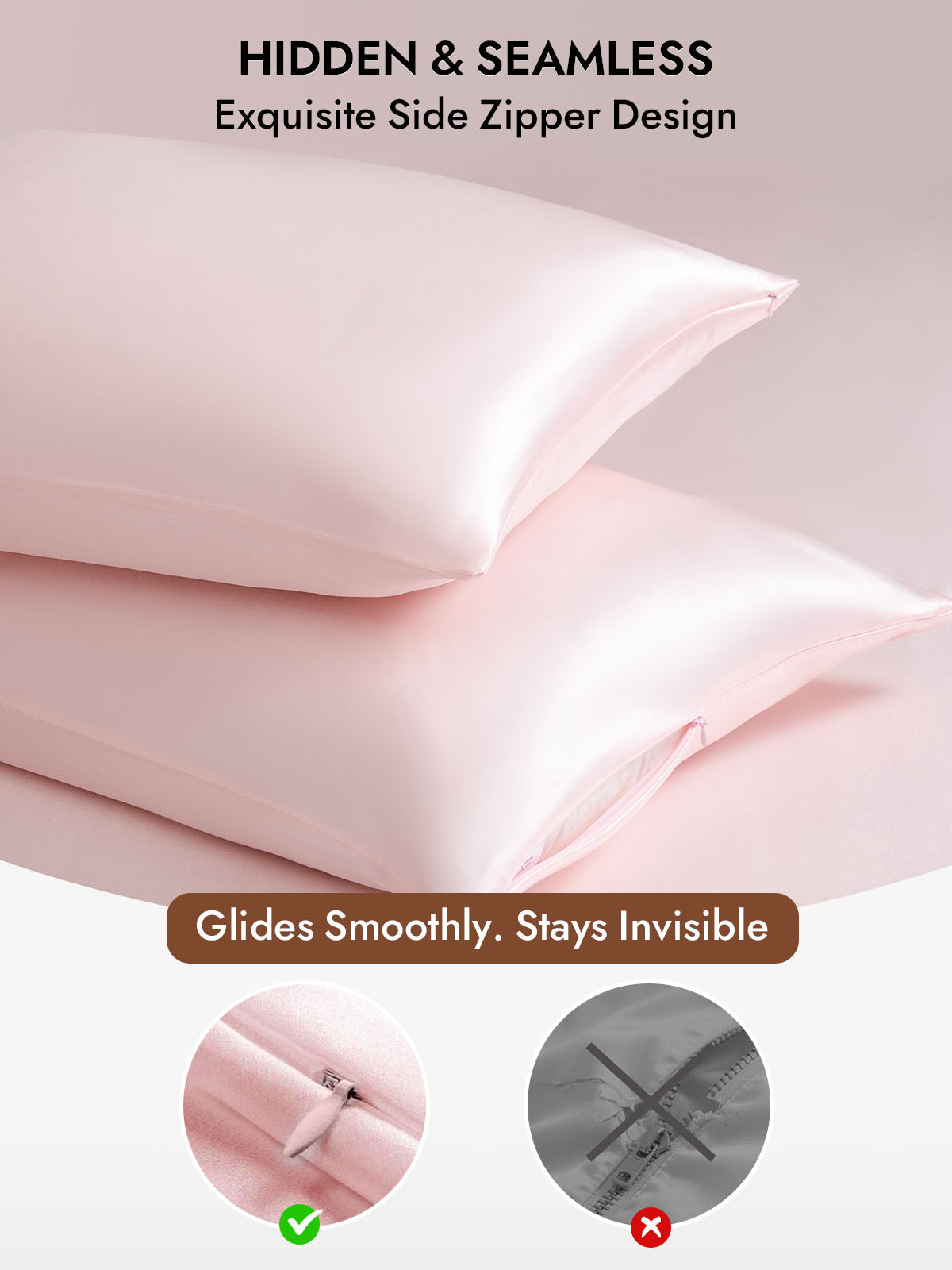 [Pink] SilkSilky-AU 30Momme Pure Silk Pillowcase 006