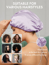 [Lavender] SilkSilky-AU Sleep Cap 005