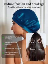 [Teal] SilkSilky-AU Sleep Cap 004