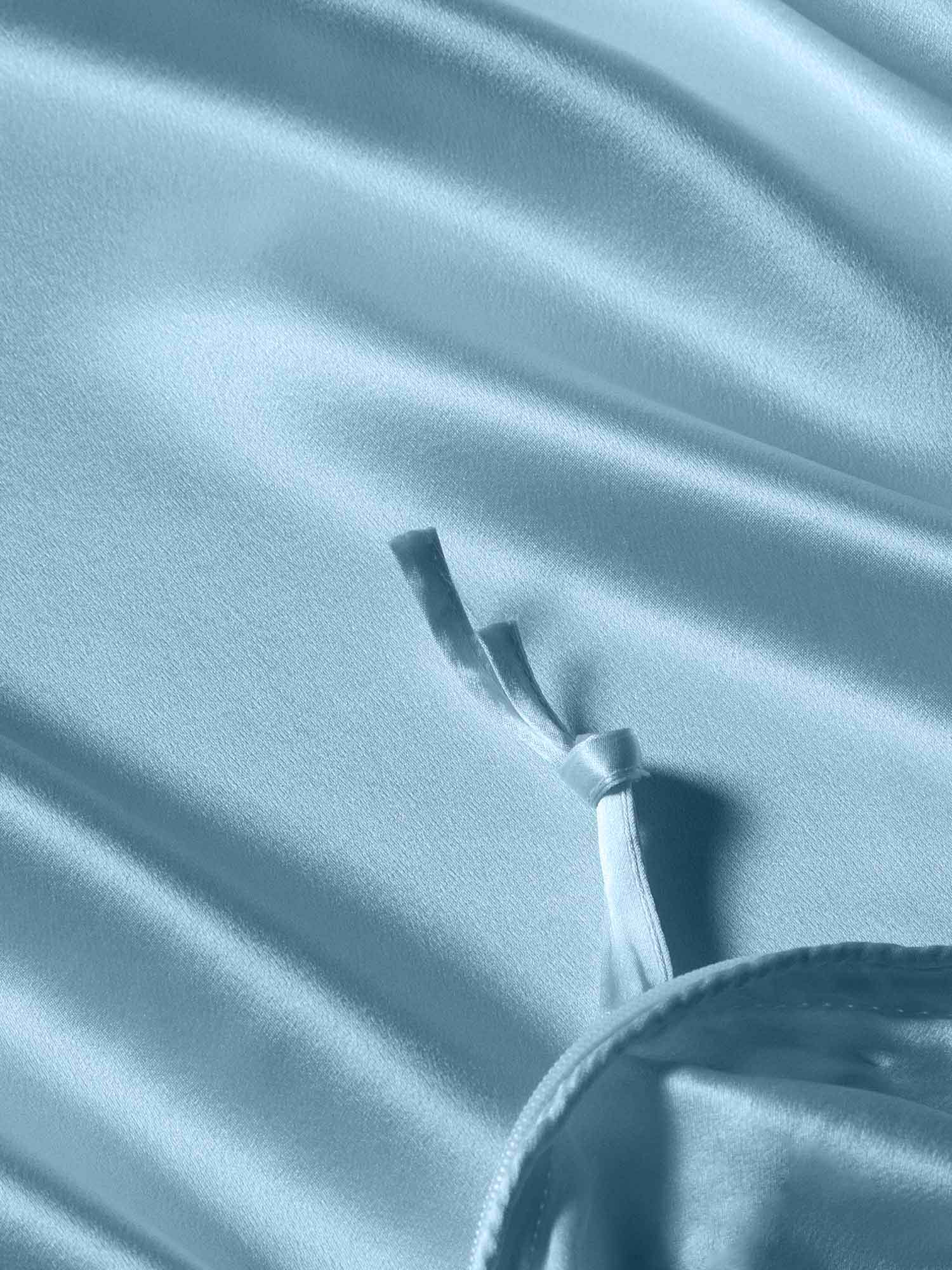 [Light Blue] SilkSilky-AU 19Momme Bedding Set 004