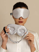 [Light Gray] SilkSilky-AU Sleep Mask 001