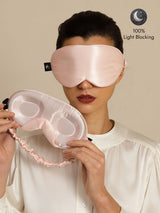 [Pink] SilkSilky-AU 22Momme Sleep Mask 001
