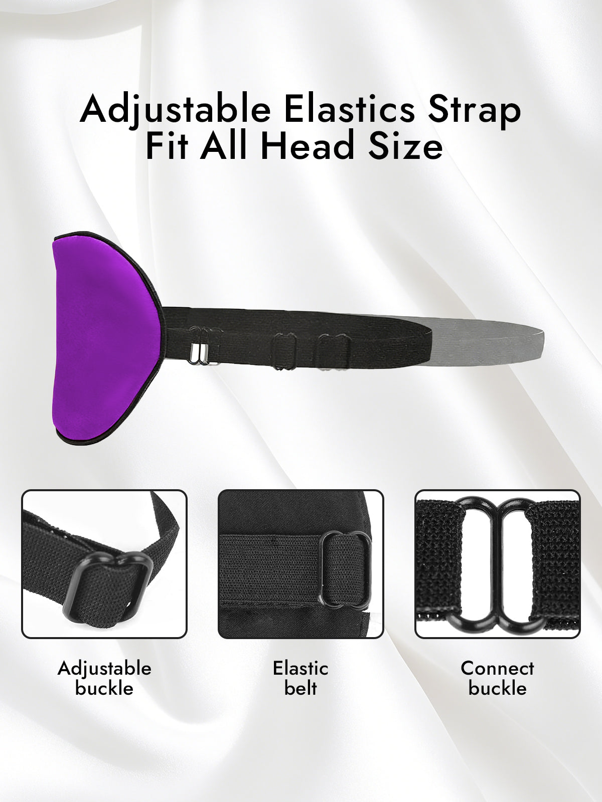 [Purple] SilkSilky-AU 19Momme Pure Silk Eye Mask 004