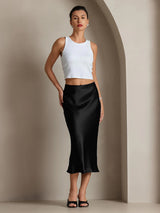 [Black] SilkSilky-AU Skirt 004
