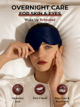 [Dark Blue] SilkSilky-AU 22Momme Sleep Mask 007