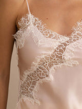 [Pink] SilkSilky-AU Spaghetti Strap V Neck Camisole 004