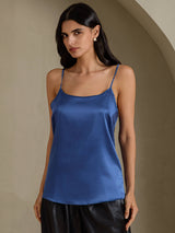 [Real Teal] SilkSilky-AU Spaghetti Strap Camisole 001