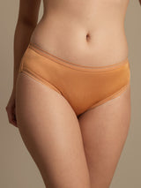 [Orange] SilkSilky-AU 100% Silk Jersey Panty 005