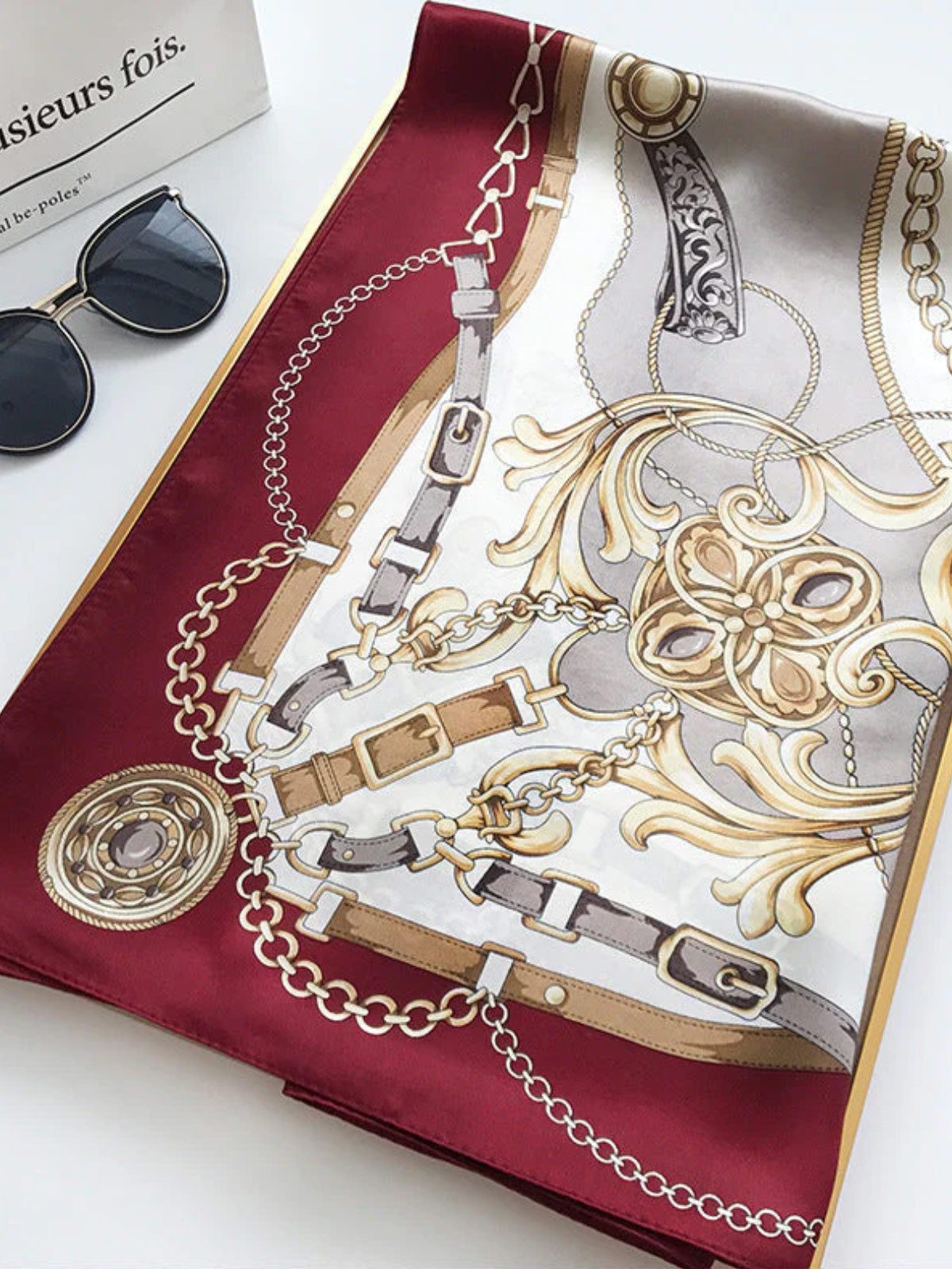 [P009] SilkSilky-AU Pure Silk Scarf 002,