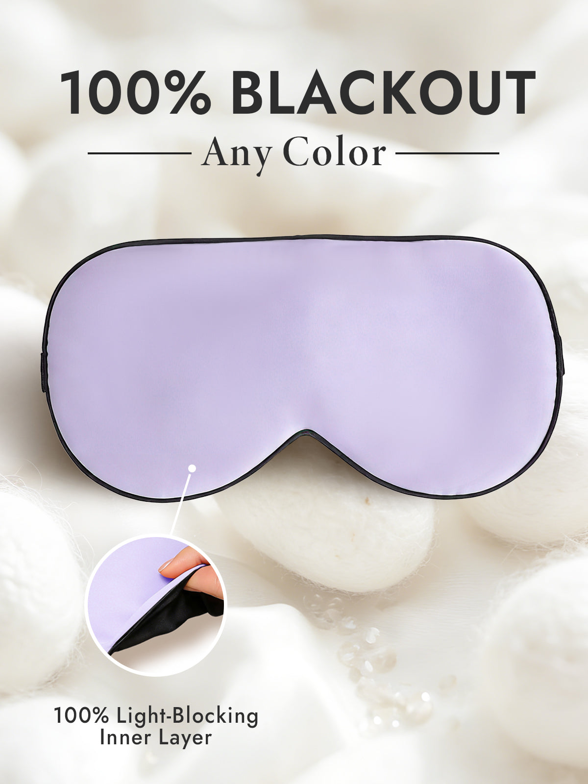 [Lavender] SilkSilky-AU 19Momme Pure Silk Eye Mask 001