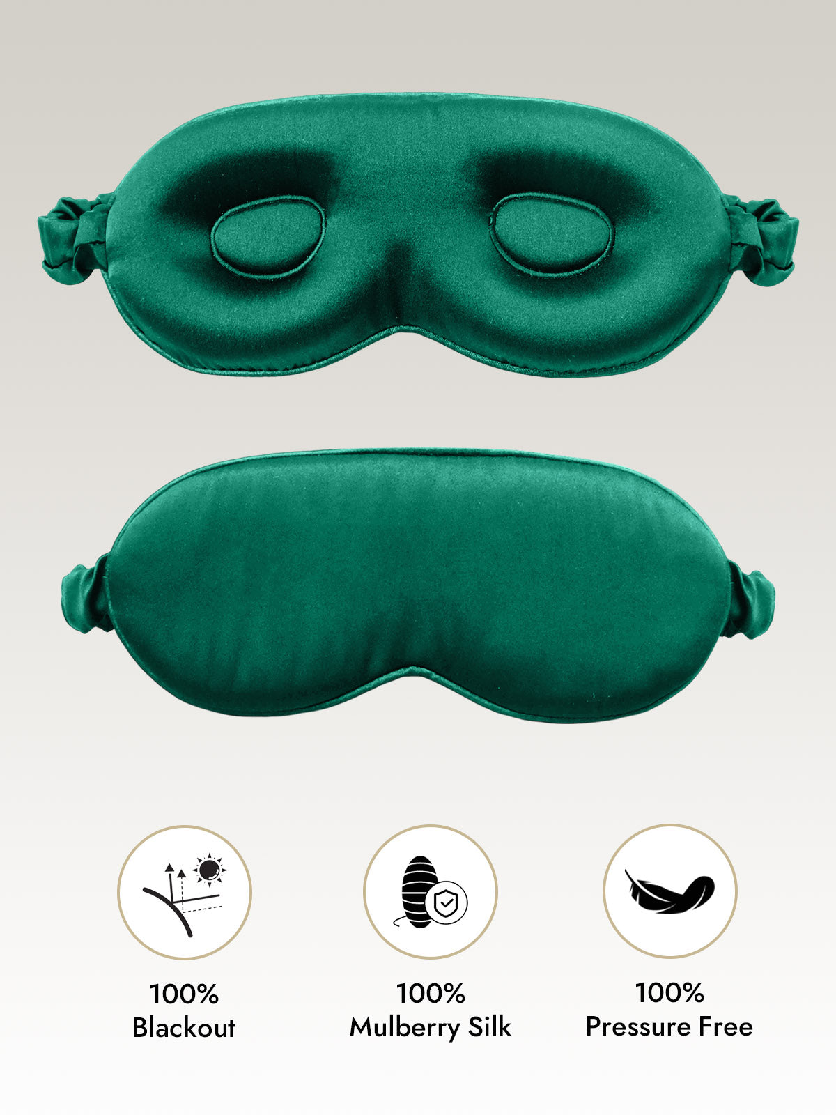 [Dark Green] SilkSilky-AU Eye Mask 001