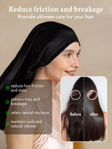 [Black] SilkSilky-AU Sleep Cap 004