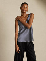 [Dark Gray] SilkSilky-AU Sleeveless V Neck Camisole 006