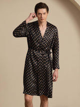 [Black Chain] SilkSilky-AU Long Sleeve Mens Robe 005