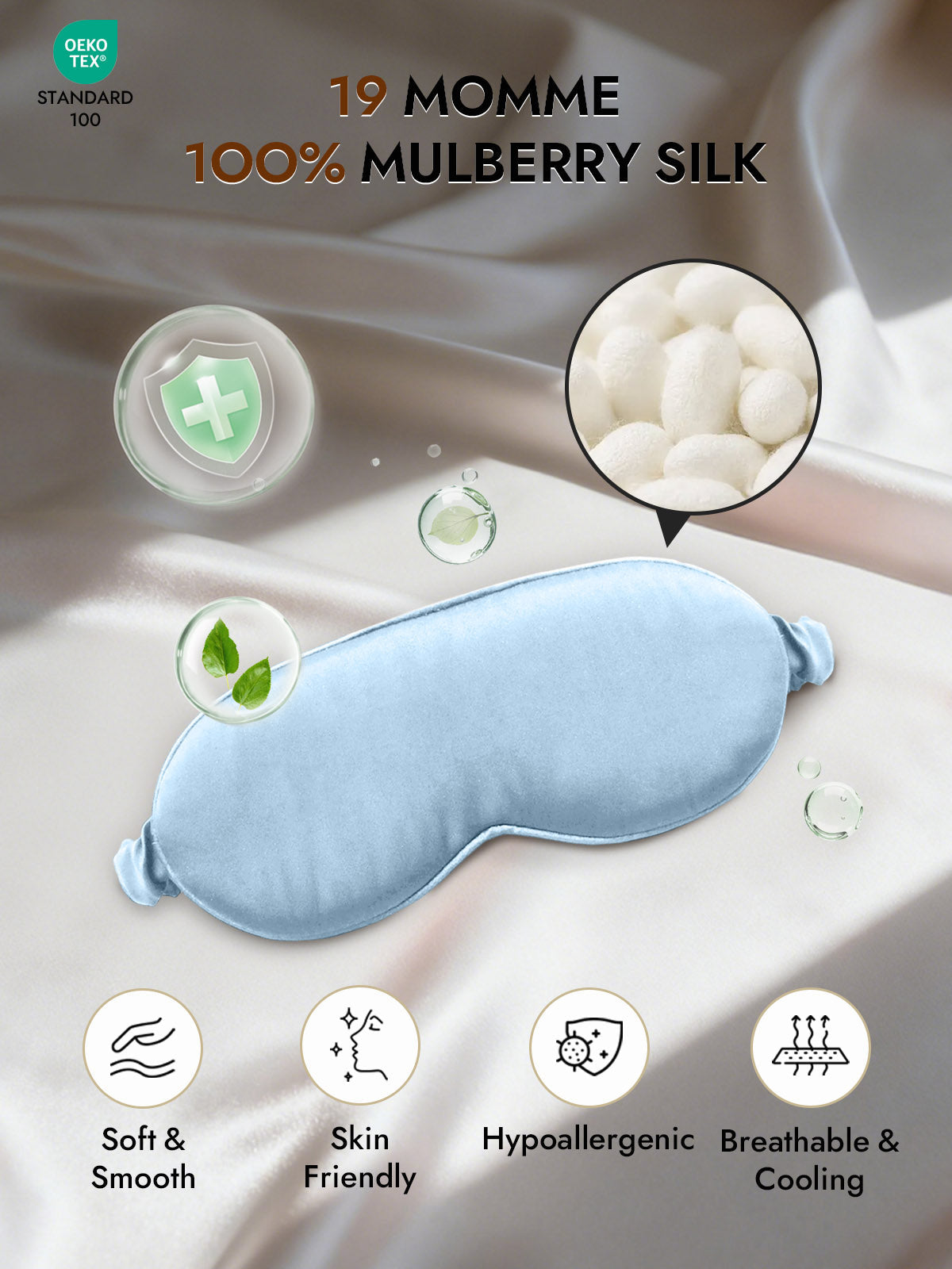 [Light Blue] SilkSilky-AU Eye Mask 002