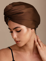 [Coffee] SilkSilky-AU Hair Towel Wrap 002