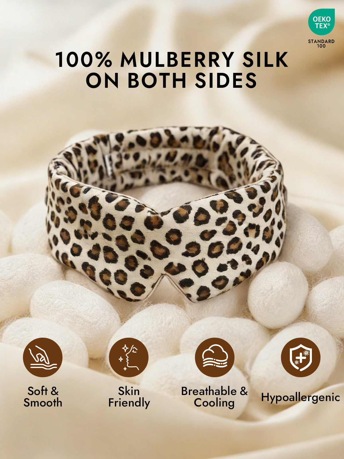 [Leopard] SilkSilky-AU Sleep Mask 002