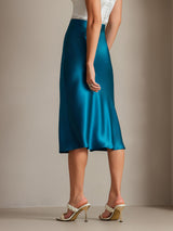 [Teal] SilkSilky-AU Skirt 002