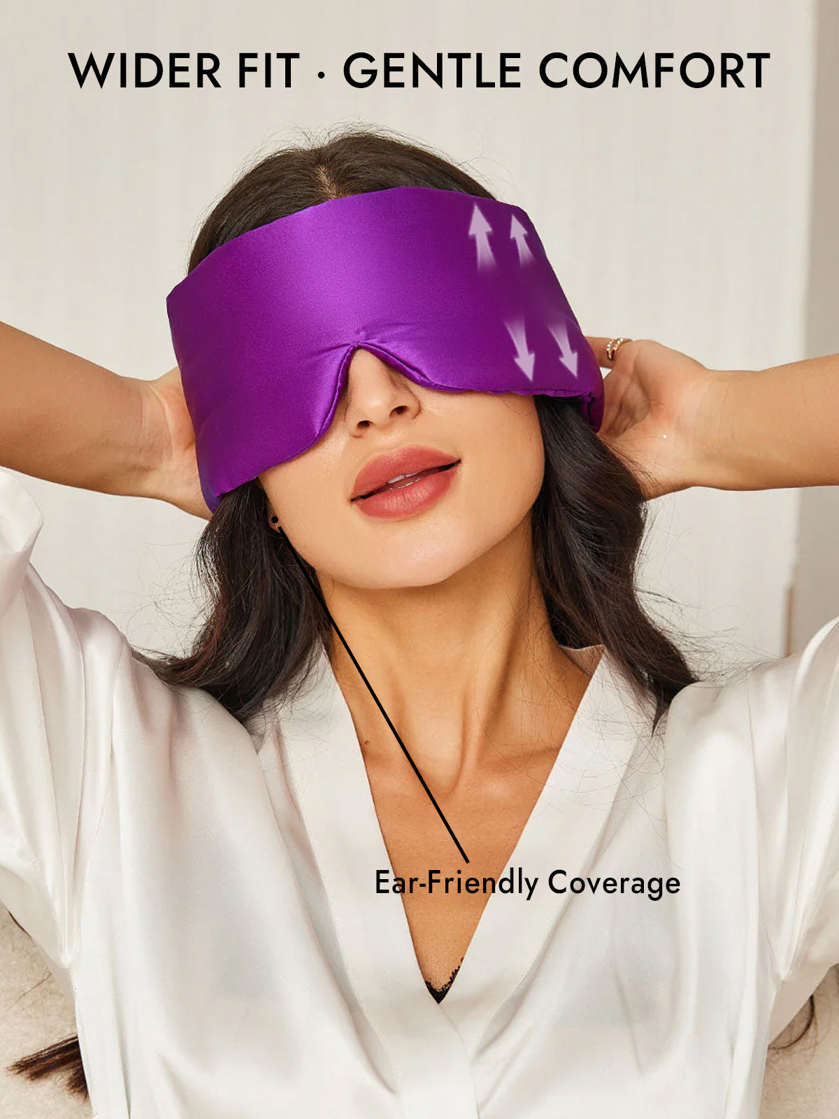 [Purple] SilkSilky-AU 19Momme Pure Silk Eye Mask 005