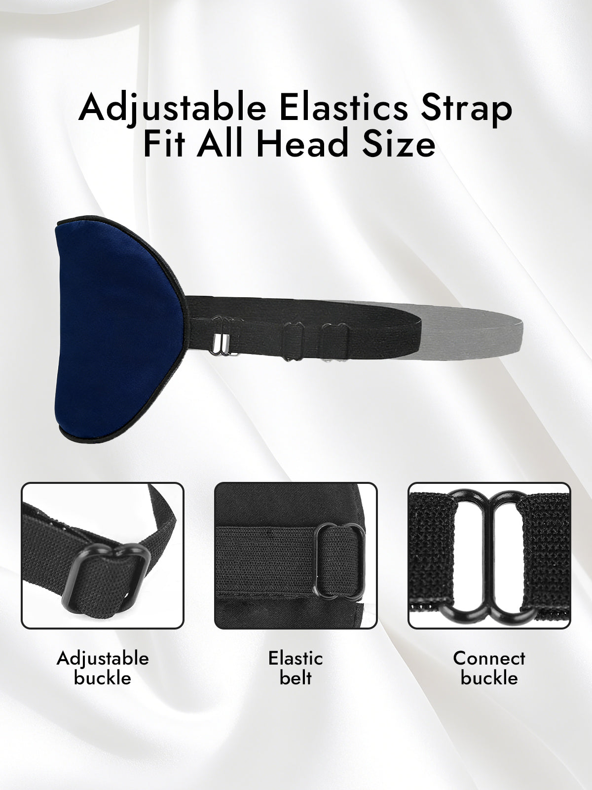 [Dark Blue] SilkSilky-AU 19Momme Pure Silk Eye Mask 004