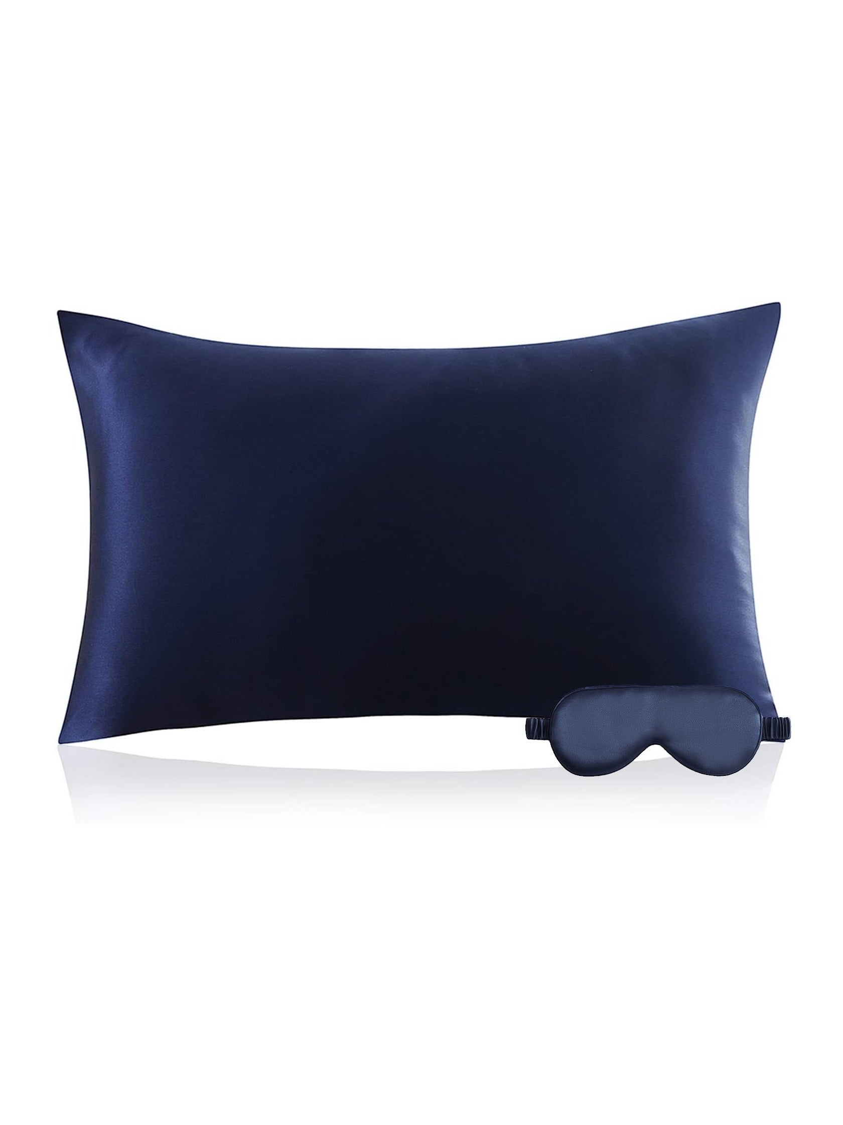 SilkSilky AU 22Momme Pure Silk Pillowcase Set DarkBlue 002