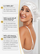 [White] SilkSilky-AU Sleep Cap 005
