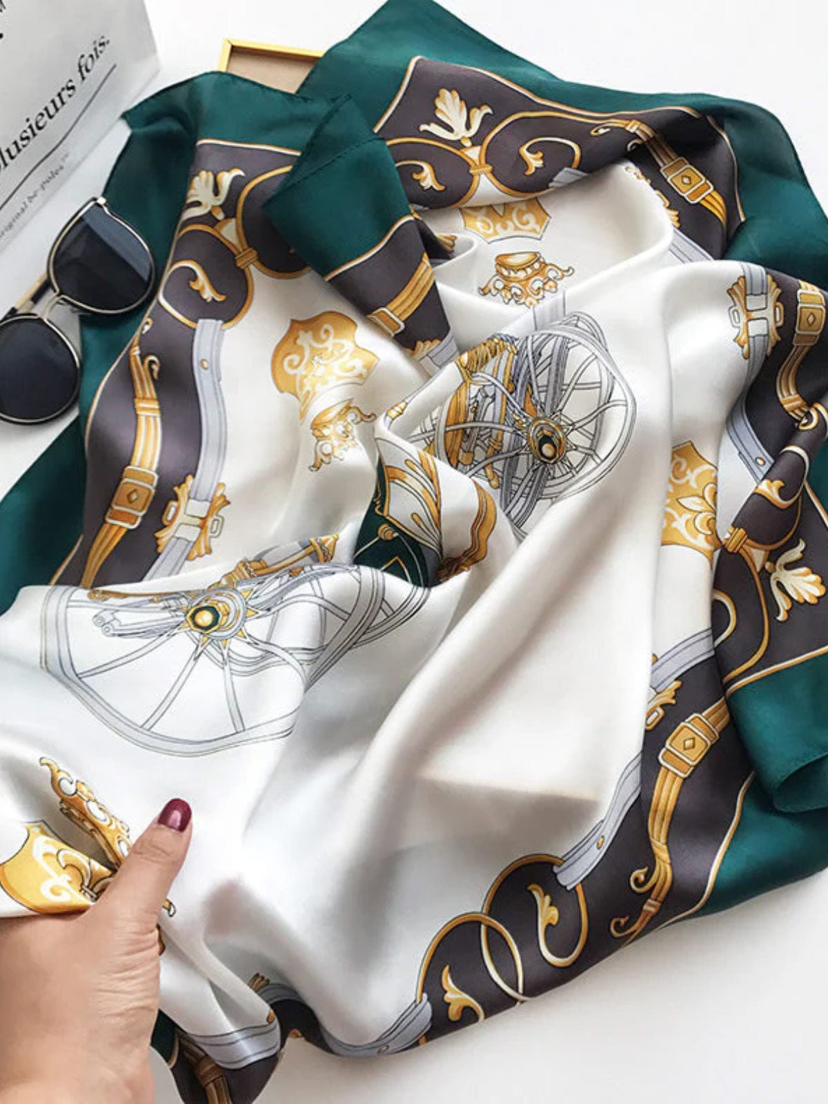 [P002] SilkSilky-AU Pure Silk Scarf 003,