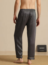 [Black Ginkgo] SilkSilky-AU Men's Sleep Shorts 002