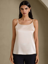 [Beige] SilkSilky-AU Spaghetti Strap Camisole 003