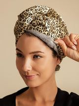 [Leopard] SilkSilky-AU Hair Towel Wrap 003