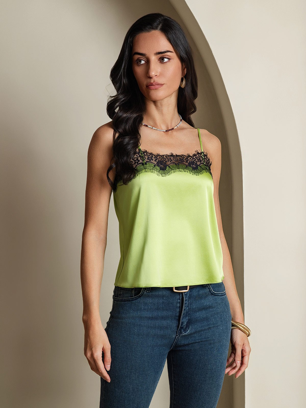 SilkSilky-AU 19Momme Silk Camisoles MintGreen 005