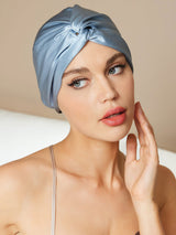 [Steel Blue] SilkSilky-AU Sleep Cap 001