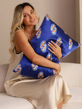 [Navy Seahorse] SilkSilky-AU Pillowcase 006