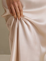 [Beige] SilkSilky-AU Sleeveless Dress 005