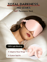 [Pink] SilkSilky-AU 22Momme Sleep Mask 002