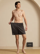[Black Chain] SilkSilky-AU Men's Sleep Shorts 006