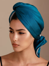 [Teal] SilkSilky-AU Hair Towel Wrap 002