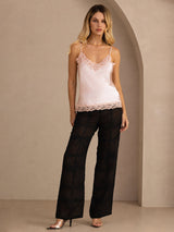 [Pink] SilkSilky-AU Spaghetti Strap V Neck Camisole 006