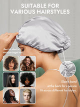[Silver] SilkSilky-AU Sleep Cap 005
