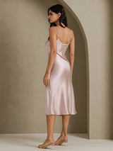 [Shadow Gray] SilkSilky-AU Sleeveless V Neck Nightgown 002