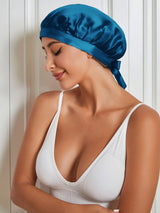 [Teal] SilkSilky-AU Sleep Cap 001