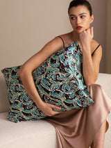 [Teal Botanical] SilkSilky-AU Pillowcase 001